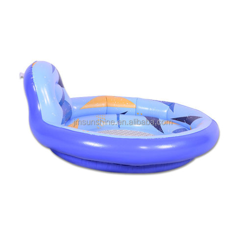 Adults Blue With Mesh Inflatable Backrest Pool Floats