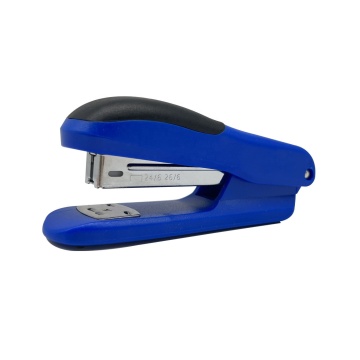 China Factory Cheap Price Custom Logo Printing Office Desktop Stapler - 2 Colors Manual Half Strip Plastic Office Paper Stapler