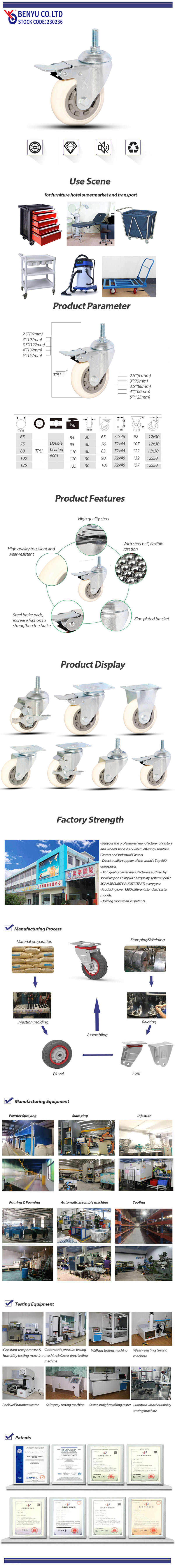Nylon Stem Caster Wheel