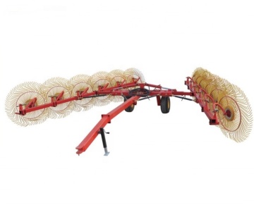 Tractor Driven Hydraulic Rotary 10 Wheel Hay Rake Machine