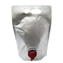Embalagem de bolsa de vinhos flexível personalizada para bebidas alcoólicas e bebidas espirituosas
