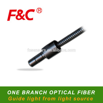 One branch Guide Light Optical Fiber, Guide Light From Light Source, Using For Lighting.