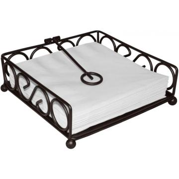 Black Scroll Collection Napkin Holder