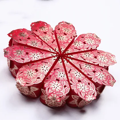 Cake Shape Wedding Candy Box for Feast