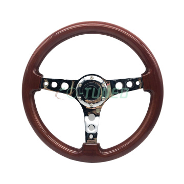 VENDITA CALDA GENUINA VERIFICA DELLA SCARICA DELLA LEGNO A 3 con cornice cromata per auto classiche