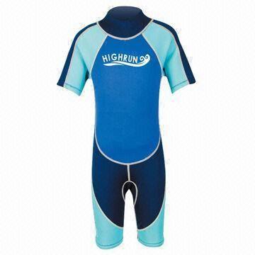 Children's Surfing Wetsuit, Made of UV, 3 to 12 Years Old Fitted, Available in Various Colors