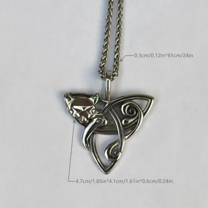 2024 Hot Sale Stainless Steel Nordic Viking Freya Pendant Necklace Gift for Women