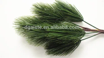 large outdoor christmas decorations 70cm long Artificial plastic plant 3 branches 25 heads pine glitter leaf ESSZ11 1901