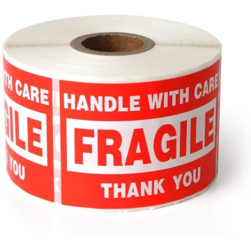 2"x3" Handle with Care Shipping Stickers