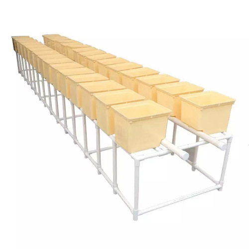 Square PP Plastic Planting Rack for Soilless Balcony Farming with Dutch Buckets