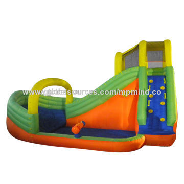 Inflatable Pool Slide, Sized 216*134*126-inch, Customized Colors Available