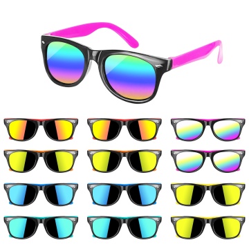 12-Piece Kids Sunglasses Set: Neon Sunglasses for Boys and Girls (Ages 3-8) - Perfect Birthday Party Supplies for Beach or Pool Parties
