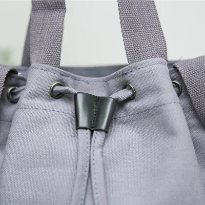 Custom Recycle Canvas Tote Bag with Drawstring