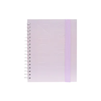 Paper hardcover twin ring spiral notebook