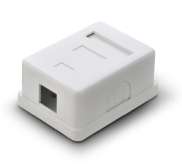 one port Cat5e Surface mount box surface mount outlet box for UTP keystone jack keystone