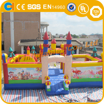 New Arrival Inflatable Candy Land Castle, inflatable candy amusement park, giant inflatable bouncy castle