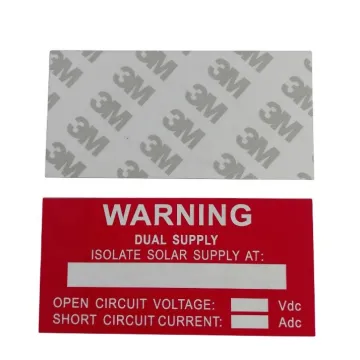 Solar Warning Labels: PV Warning Stickers Compliant with 2021 Australian Market Standards