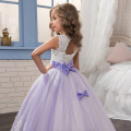 Vestido de menina de verão longa princesa