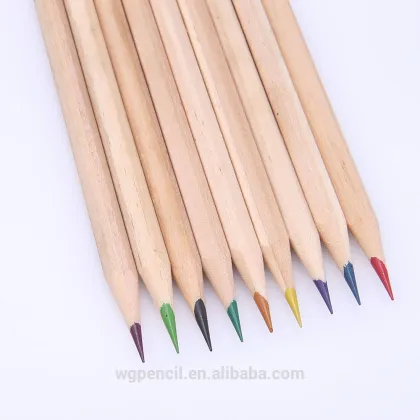 Natural wood colored pencils/12 colored pencil with burlywood pencil body