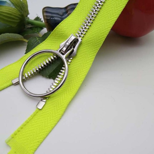 10 Inch Separating Brass Zipper with O ring