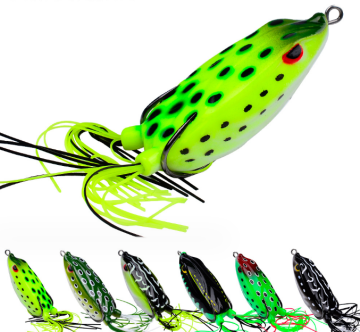 Newmajor 7cm 15g flytande thunderfrog svart fisk bete