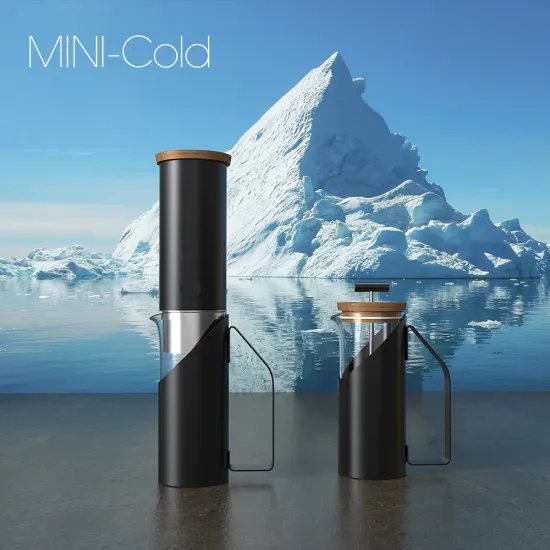 Black Portable Cold Brew Coffee Maker - Cold Drip Ice Coffee Maker