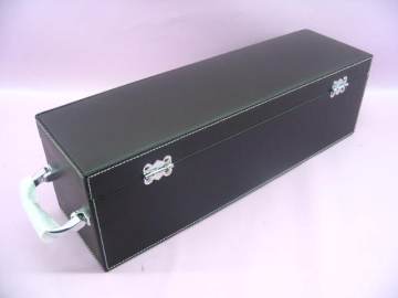 leather wine packing case
