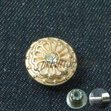 fancy crystal custom buttons, fashion flowe lovely rhinestone buttons