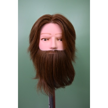 Бородатый мужской манекен для тренировки волос