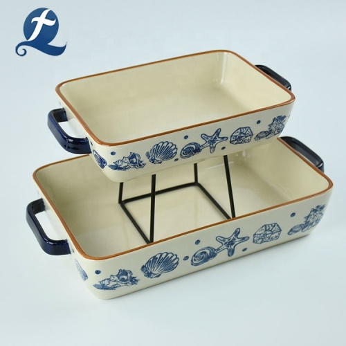 High quality bakeware custom restaurant ceramic baking pan