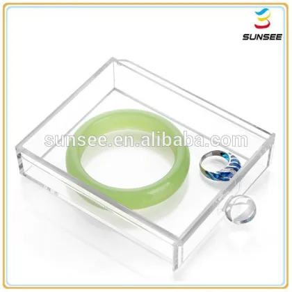 wholesale professional manufacture round shaped and clear mac cosmetics display with cover