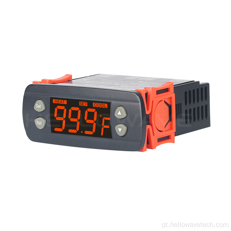 Controlador de temperatura digital Hellowave 10A 12V com sensor