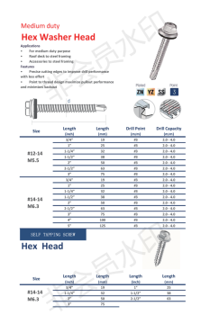 Roofing Flanged Hex Washer