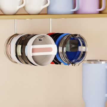 2 Pack Tumbler Lid Organizer - Kitchen Lid Storage Solution