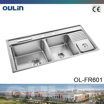OULIN high quality stainless steel kitchen sink OL-FR601