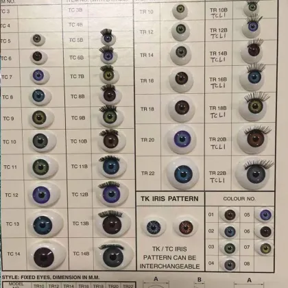 Lifelike Oval Plastic Toy Doll Eyes 10mm x 14mm for Newborn Baby Blythe Dolls