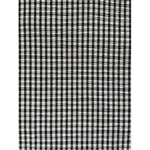 Knitted Crinkle Checks Fabric