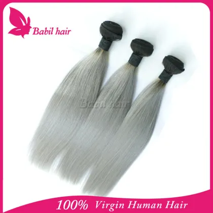 top selling raw russian grey remy hair extensions
