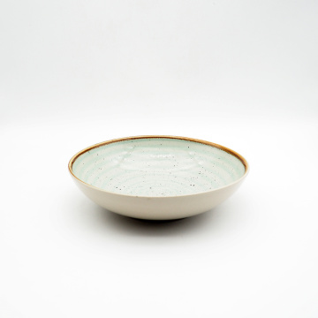 Handbemalte Keramik-Suppen-Reisschüssel mit kundenspezifischem Logo