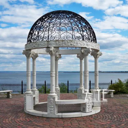 Popular Designs western stone gazebo