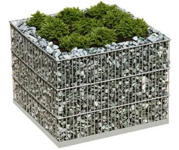 Garden welded gabion retaining wall