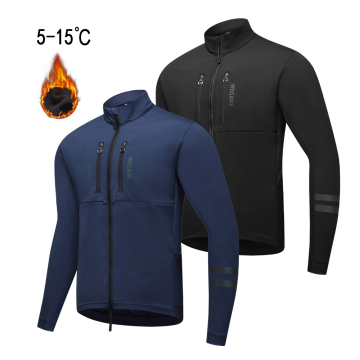 WOSAWE Men's Winter Soft Shell Cycling Jacket - Thermal Fleece Warm Coat