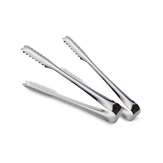 Stainless Steel Inner Tooth Ice Clip - Modern Kitchen Accessory for Tea Party & Coffee Bar