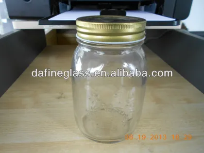 custom embossed glass storage jars glass mason jar storage