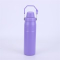 Portable travel kettle with handle and crooked mouth