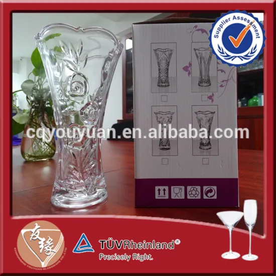 Cut glass Vases Wholesale Decorative Cylinder Vases Wedding Glass Vase Tall