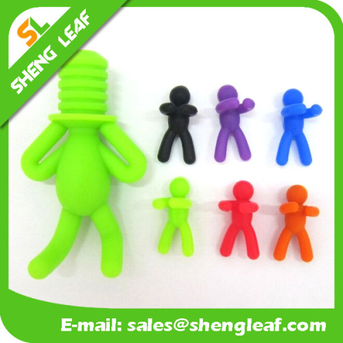 Wholesale Cheap Promotional Suction Cup Silicone Wine Glass Marker