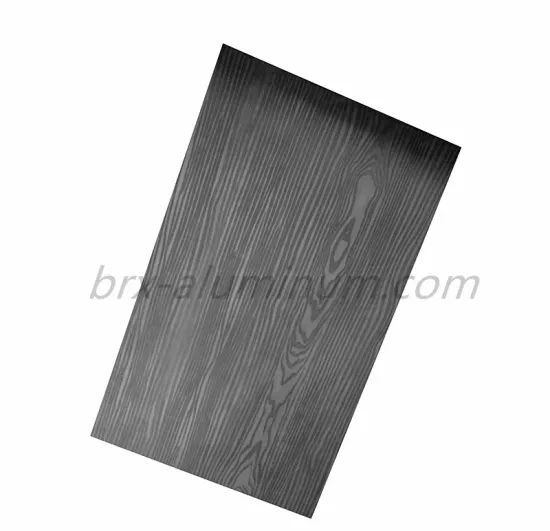 Decorative Wood Grain Anodized Aluminum Alloy Plate