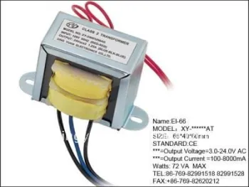 72W power transformer EI66