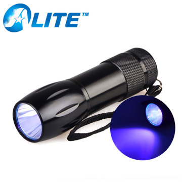 high power 3w 3*AAA battery 365nm nichia uv led flashlight